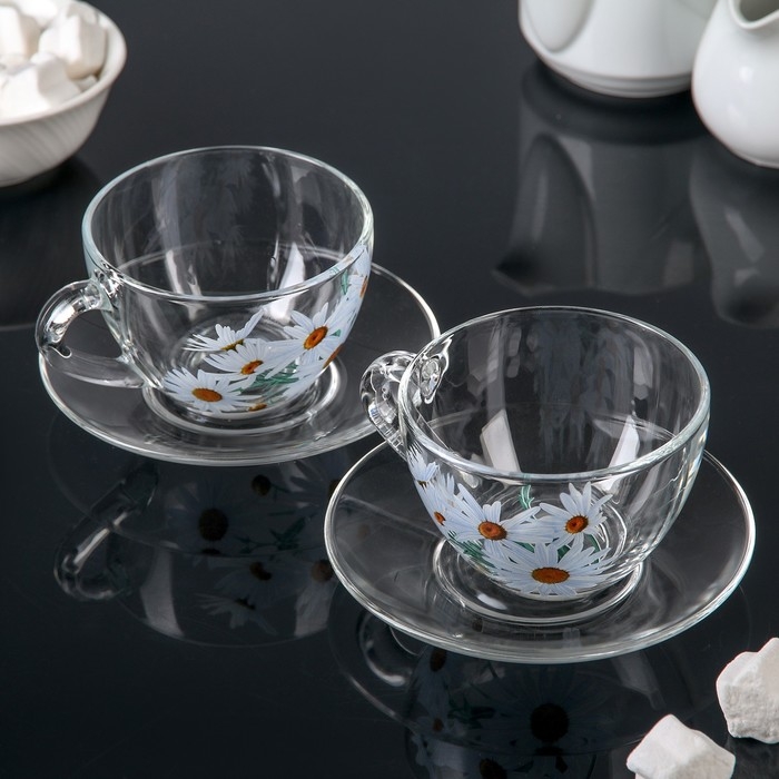 Набор чайный «Ромашковое поле», 200 мл, в чемоданчике Набор чайный «Ромашковое поле», 200 мл, в чемоданчике