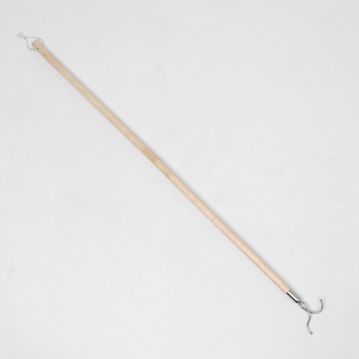 Съемник для одежды L=100, вилка 8×6, труба дерево,, цвет бежевый