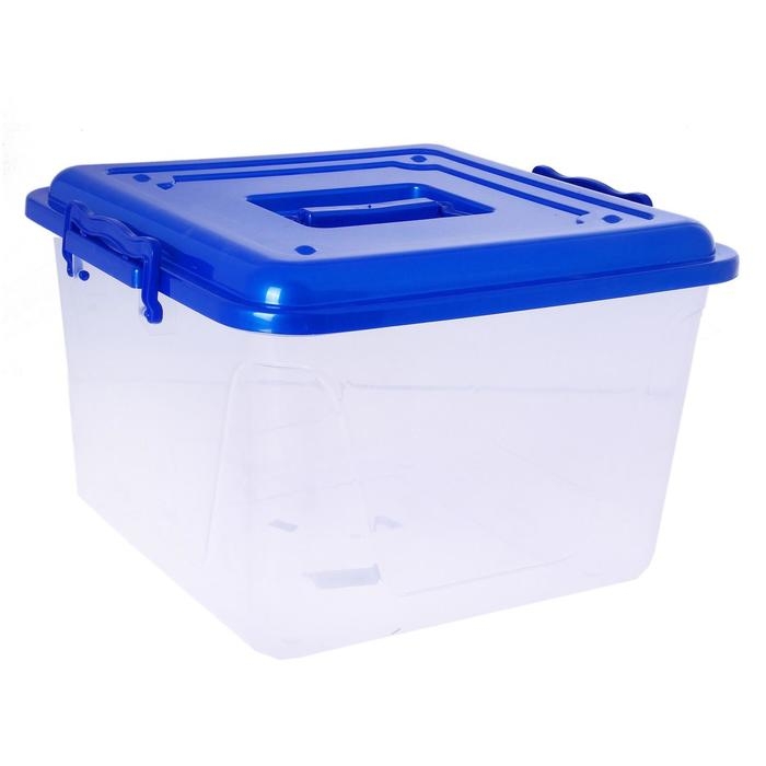 Контейнер для хранения с крышкой «Комфорт», 15 л, 32×34×22,5 см, цвет МИКС Контейнер для хранения с крышкой «Комфорт», 15 л, 32×34×22,5 см, цвет МИКС