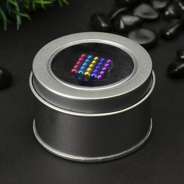 Антистресс магнит Антистресс магнит "Неокуб" 125 шариков d=0,5 см МИКС