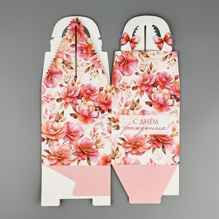 Коробка сборная «Цветочное послание» 14 х 16 х 14 см Коробка сборная «Цветочное послание» 14 х 16 х 14 см