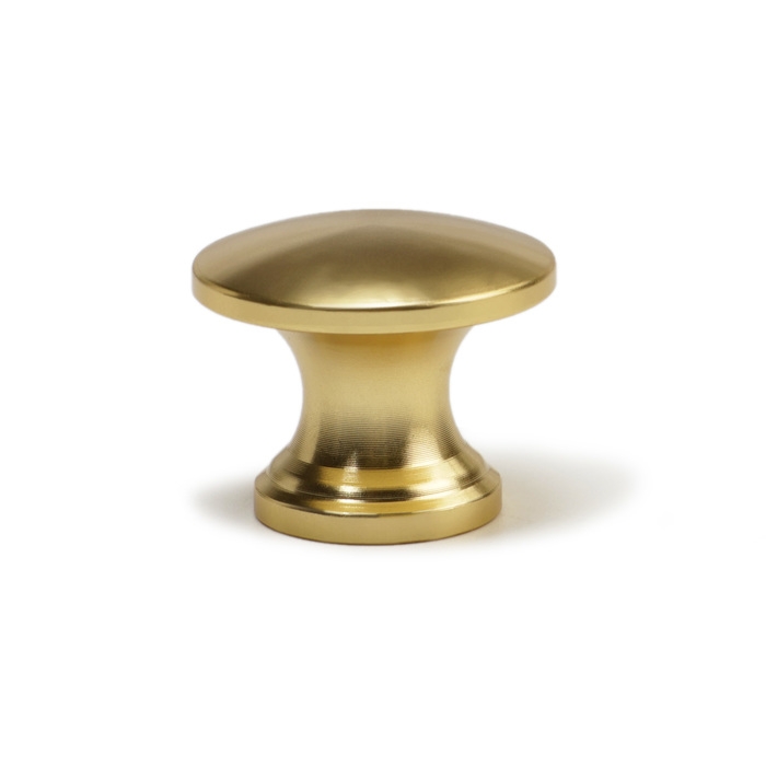 Ручка кнопка CAPPIO RK148, d=24 мм, цвет сатиновое золото Ручка кнопка CAPPIO RK148, d=24 мм, цвет сатиновое золото