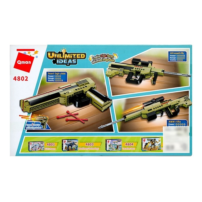 Конструктор Безграничные Идеи «Пистолет», 3 в 1, 232 детали Конструктор Безграничные Идеи «Пистолет», 3 в 1, 232 детали