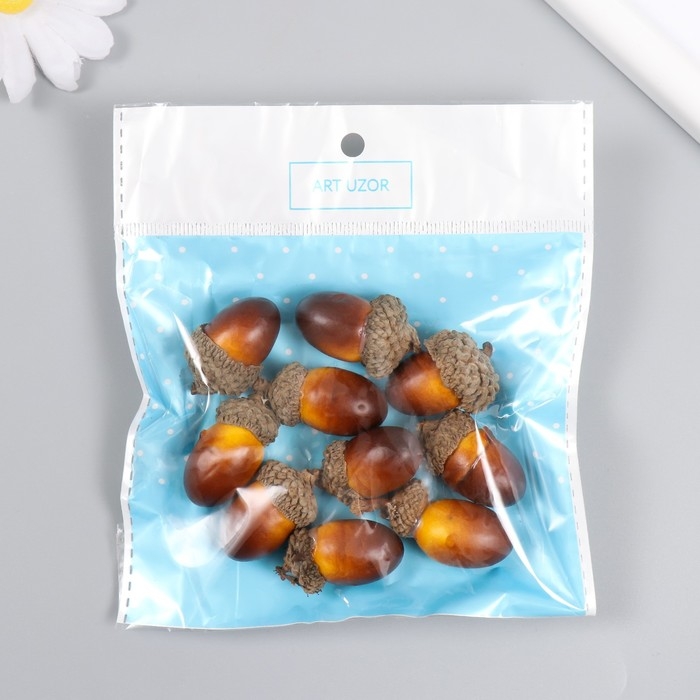 Декор для творчества Декор для творчества "Жёлудь" набор 10 шт 2,7х2 см