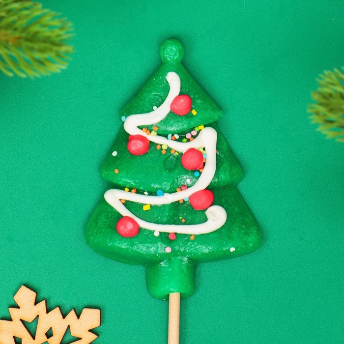 Новый год. Леденцовая карамель на палочке Новый год. Леденцовая карамель на палочке "Новогодний микс", 40 г