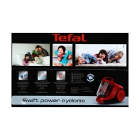 Пылесос Tefal TW2913EA, 750 Вт, сухая уборка, 1.2 л, красный