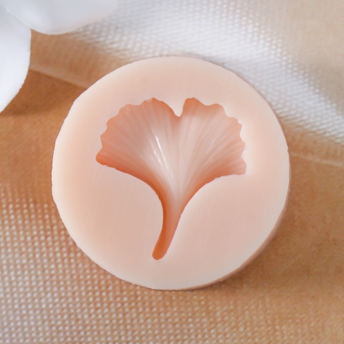 Молд силиконовый Молд силиконовый "Лист гинкго" 2,4х2,7х0,4 см