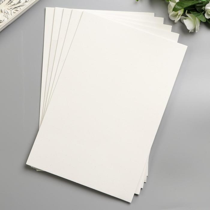 Фоамиран Фоамиран "Белый" 2 мм (набор 5 листов) формат А4