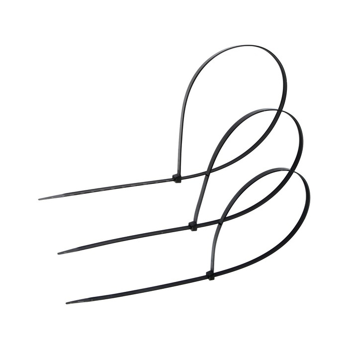 Хомут нейлоновый ТУНДРА krep, для стяжки, 9х760 мм, черный, в упаковке 100 шт. Хомут нейлоновый ТУНДРА krep, для стяжки, 9х760 мм, черный, в упаковке 100 шт.