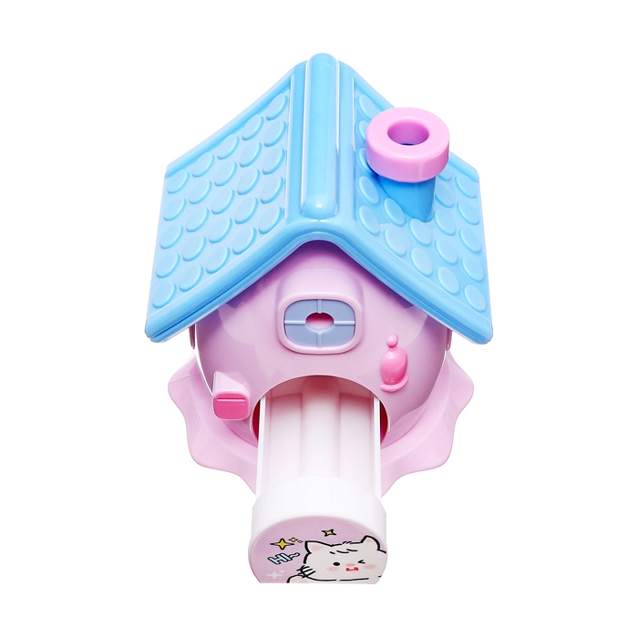 Точилка механическая с контейнером, 5 видов заточки, Домик Сиреневый