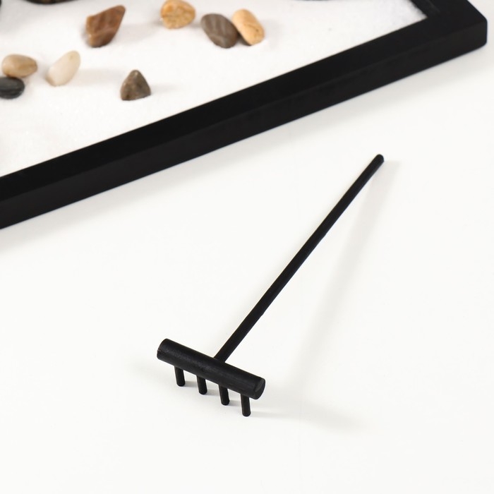 Сад камней Дзен  Сад камней Дзен "Ничего не вижу, не слышу, не скажу" с 2мя свечками и аромапалочкой 28х16,5