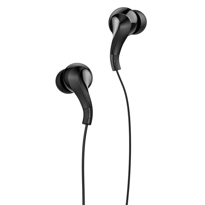 Наушники Hoco M68, проводные, вакуумные, 65 см, чёрные Наушники Hoco M68, проводные, вакуумные, 65 см, чёрные