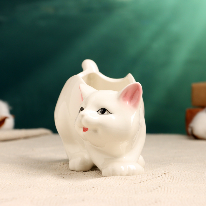 Горшок  Горшок "Кошка" 15х7,5х10см