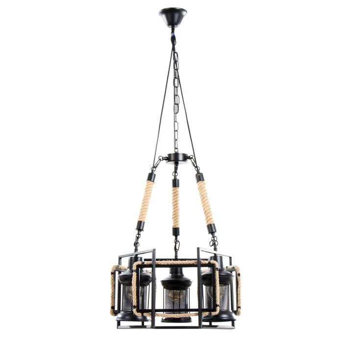 Люстра Люстра "Мейлед" 3хЕ27 черный 40х42х64см BayerLux