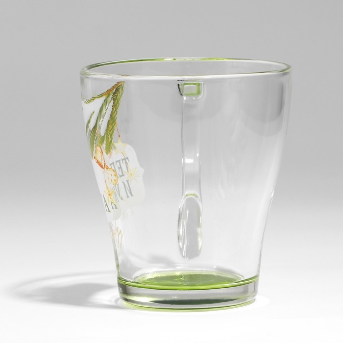 Новый год. Набор кружек стеклянных &laquo;Тепла и уюта!&raquo;, 2 шт