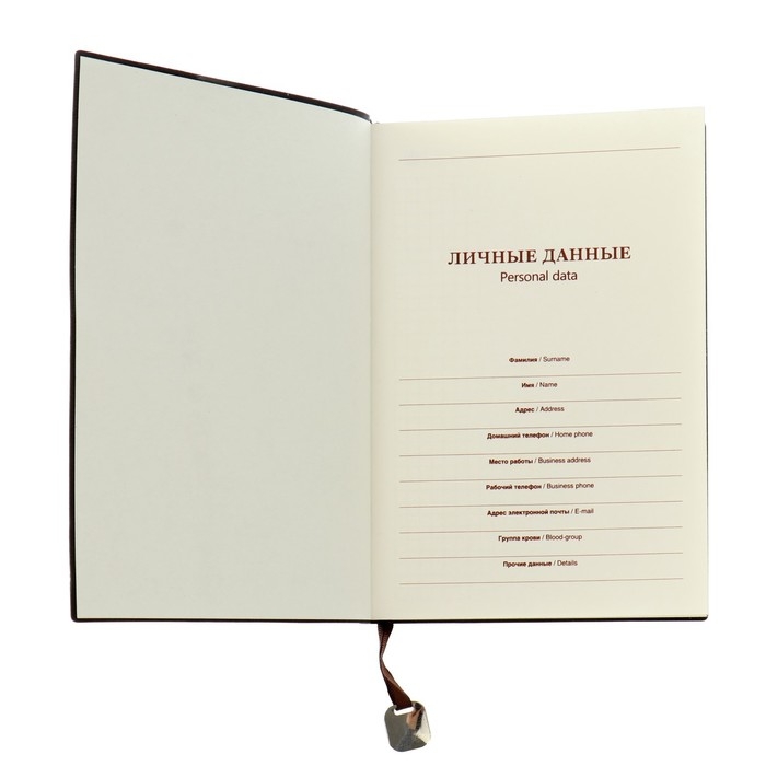 Ежедневник недатированный А5,116 листов в клетку, тонированный срез, обложка Ежедневник недатированный А5,116 листов в клетку, тонированный срез, обложка " ЛАЙТ " МИКС