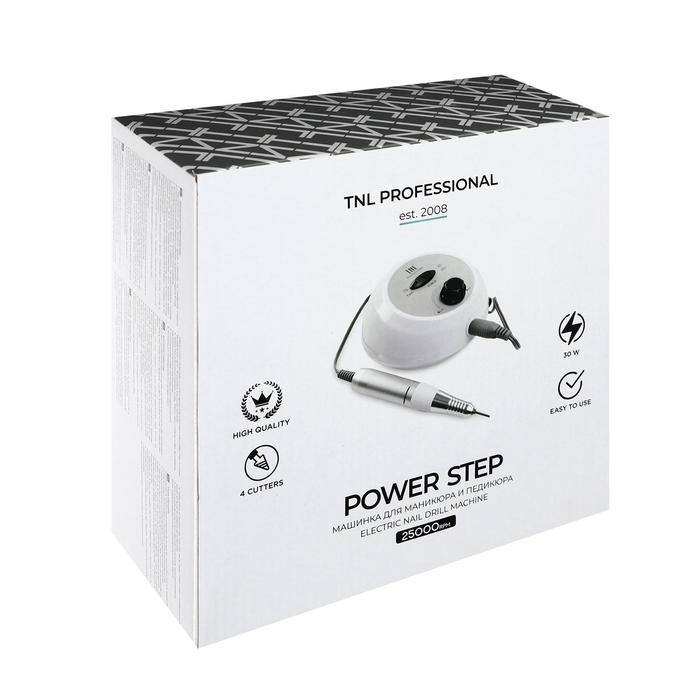 Аппарат для маникюра и педикюра TNL Power Step, 25 000 об/мин, 30 Вт, белый Аппарат для маникюра и педикюра TNL Power Step, 25 000 об/мин, 30 Вт, белый