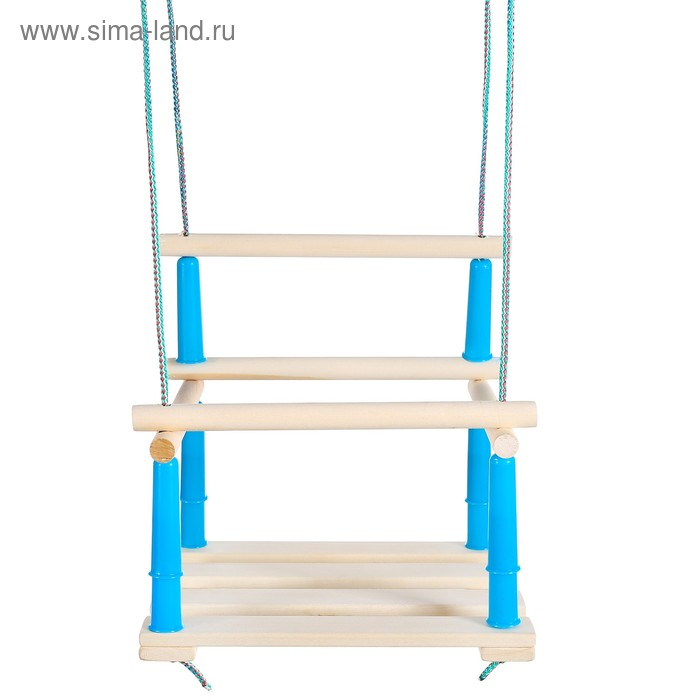 Качели подвесные, деревянные, сиденье 33×22см, МИКС Качели подвесные, деревянные, сиденье 33×22см, МИКС