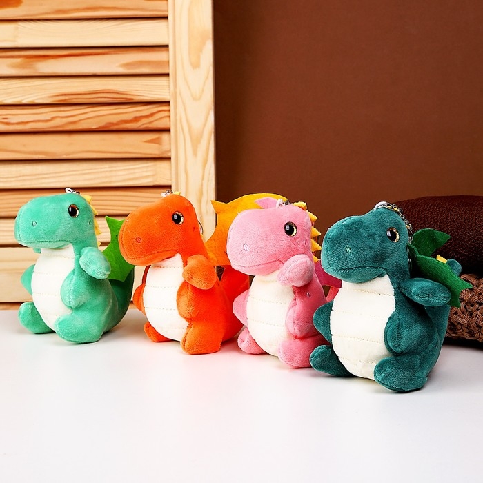 Мягкая игрушка &laquo;Дракончик&raquo; на брелоке, 13 см, цвет МИКС