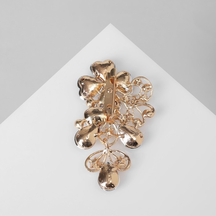 Брошь «Цветочная лоза», цвет золото Брошь «Цветочная лоза», цвет золото