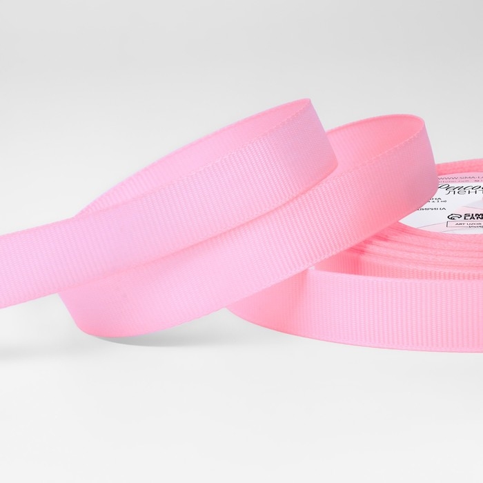 Лента репсовая, 15 мм, 23 ± 1 м, цвет светло-розовый №04 Лента репсовая, 15 мм, 23 ± 1 м, цвет светло-розовый №04
