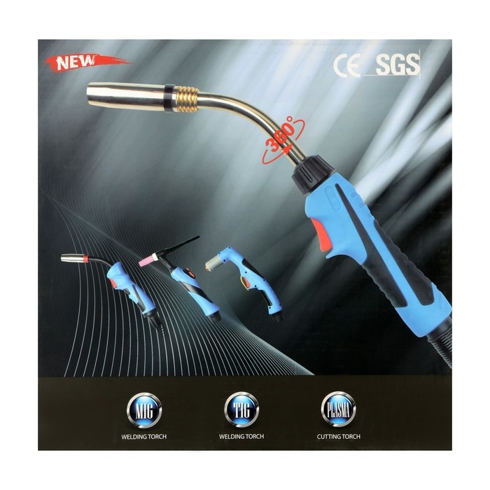 Горелка WELDESTAR 25, MIG/MAG, 230 A, d=0.8-1.2 мм, ПВ 60%, 3 м, воздушное охлаждение Горелка WELDESTAR 25, MIG/MAG, 230 A, d=0.8-1.2 мм, ПВ 60%, 3 м, воздушное охлаждение