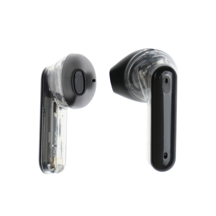 Наушники беспроводные K20, TWS, вкладыши, BT 5.0, 35/260 мАч, прозрачные, чёрные