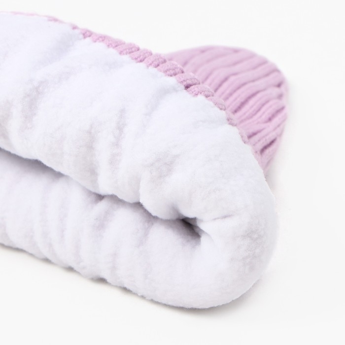 Шапка детская, цвет сиреневый, размер 52-54 Шапка детская, цвет сиреневый, размер 52-54