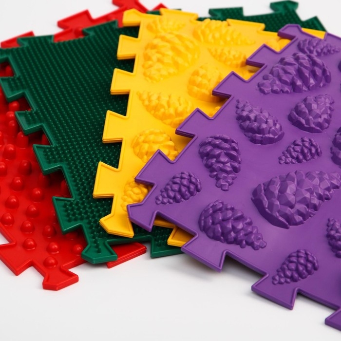 Модульный массажный коврик «Лес», 8 модулей, 4 вида, цвет МИКС Модульный массажный коврик «Лес», 8 модулей, 4 вида, цвет МИКС