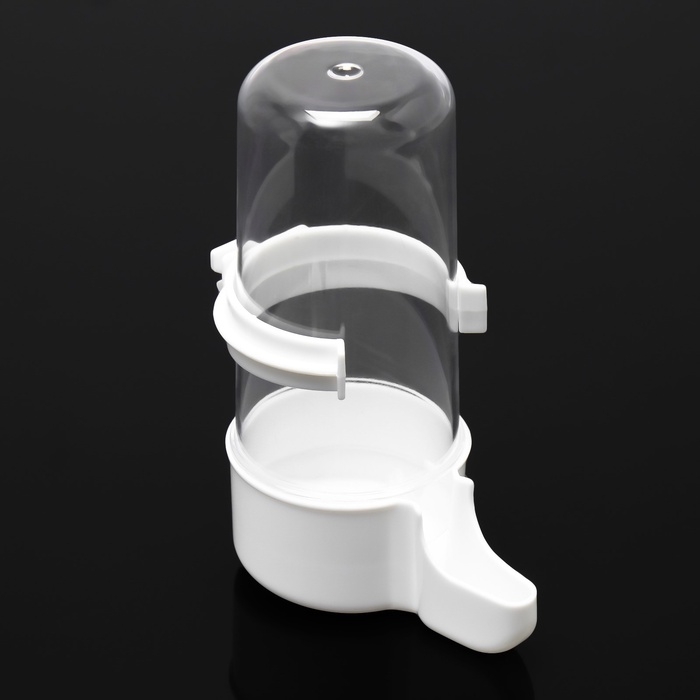 Поилка для птиц 6 х 13,5 см, 240 мл, белая Поилка для птиц 6 х 13,5 см, 240 мл, белая