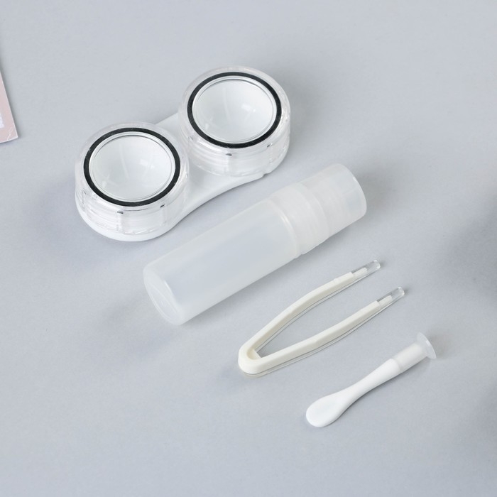 Контейнер для контактных линз Контейнер для контактных линз "Сияй", 8,6 х 7 см