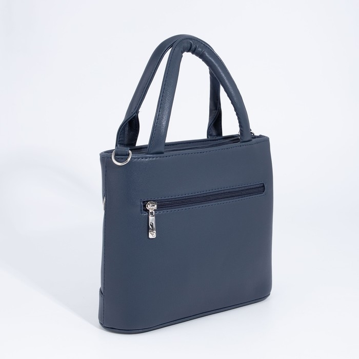 Сумка-тоут Сумка-тоут "Оливи" на молнии, цвет синий