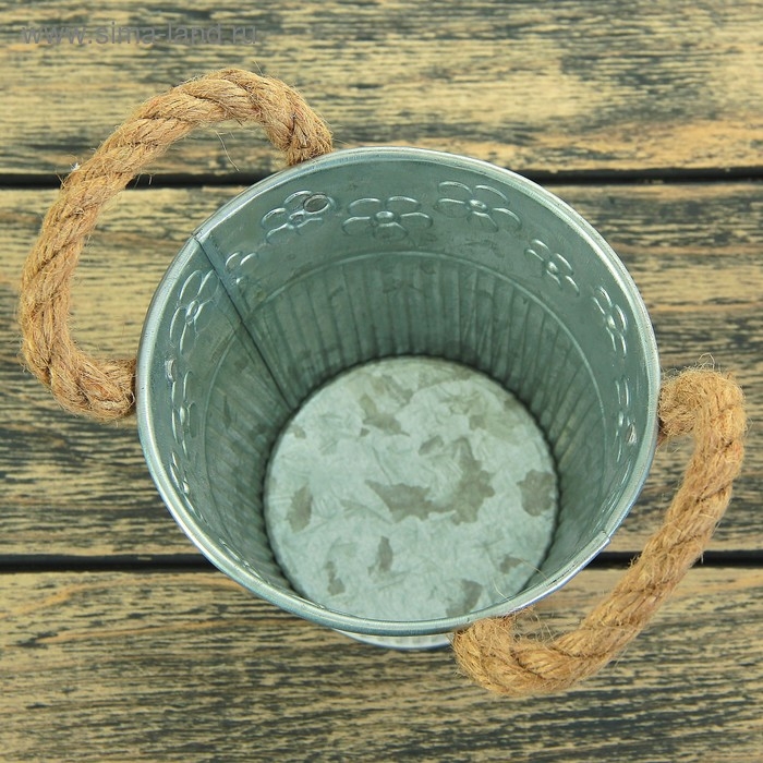 Кашпо  Кашпо "Ведерко Фрейя" 11,5х11,5х10,5см