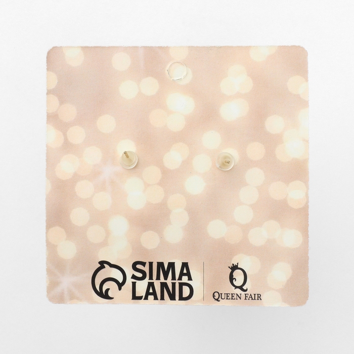 Новый год! Серьги «Новогодние» пушистый бант, белый в золоте Новый год! Серьги «Новогодние» пушистый бант, белый в золоте