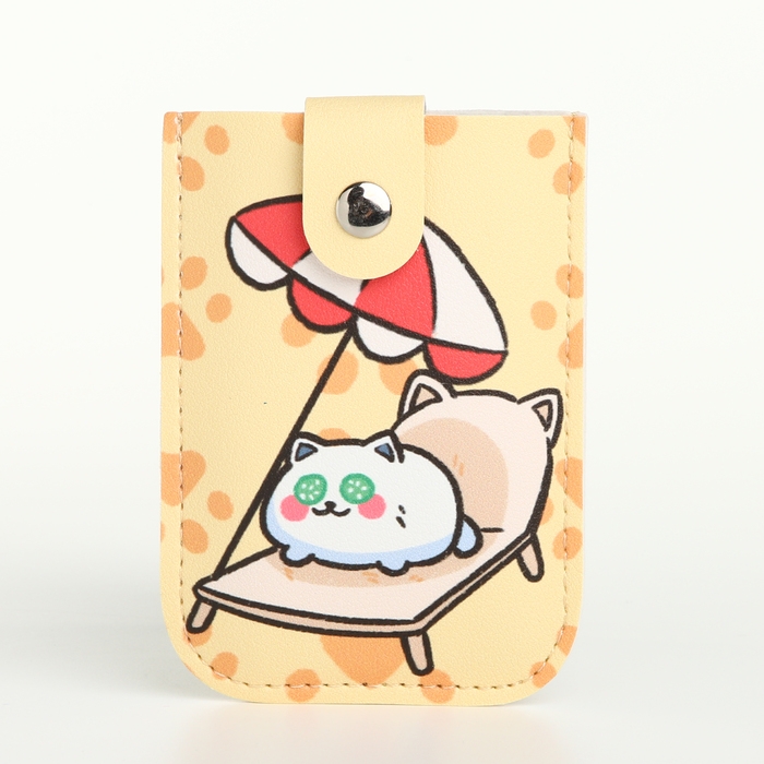 Картхолдер на кнопке, цвет жёлтый Картхолдер на кнопке, цвет жёлтый