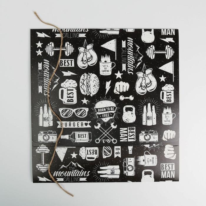 Коробка подарочная складная, упаковка, «Мужская», 31 х 24.5 х 8 см Коробка подарочная складная, упаковка, «Мужская», 31 х 24.5 х 8 см