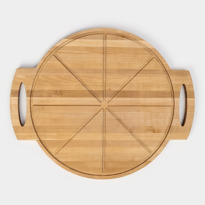 Доска для пиццы с ручками Adelica «Итальяно», 55×45×2 см, берёза, пропитано маслом Доска для пиццы с ручками Adelica «Итальяно», 55×45×2 см, берёза, пропитано маслом