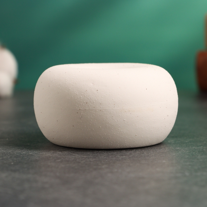 Подсвечник Подсвечник "Эдвард" белый песок, 4х7х7см