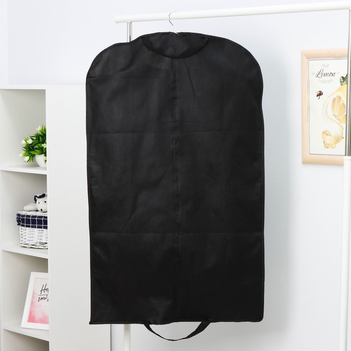 Чехол для одежды, 60×100 см, цвет чёрный Чехол для одежды, 60×100 см, цвет чёрный