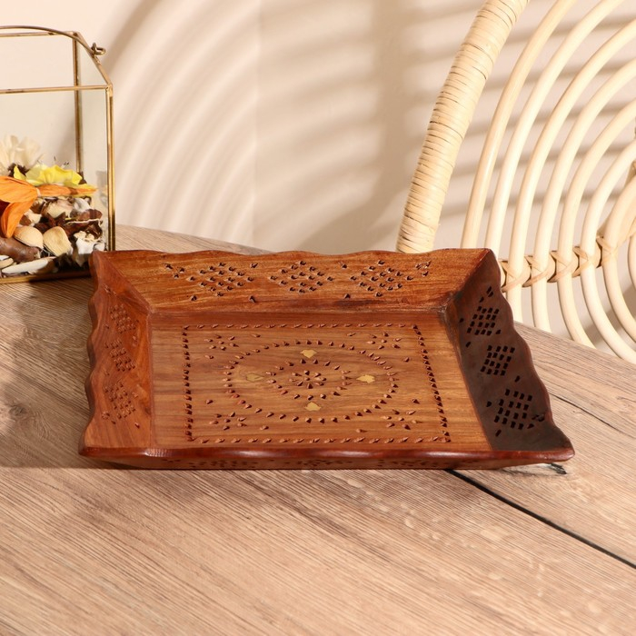 Поднос Поднос "Квадрат" дерево 30,5х30,5х4 см