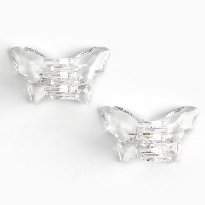 Краб для волос в форме бабочек «Ты совершенна», 2 шт., 4 х 3 х 2.5 см Краб для волос в форме бабочек «Ты совершенна», 2 шт., 4 х 3 х 2.5 см