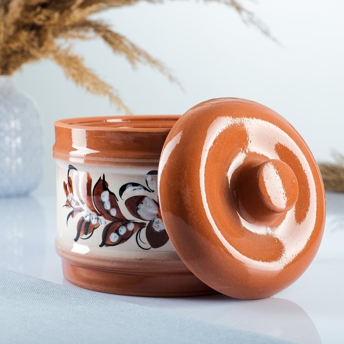 Банка для сыпучих Банка для сыпучих "Виктория №3" роспись Полина, 0,9л