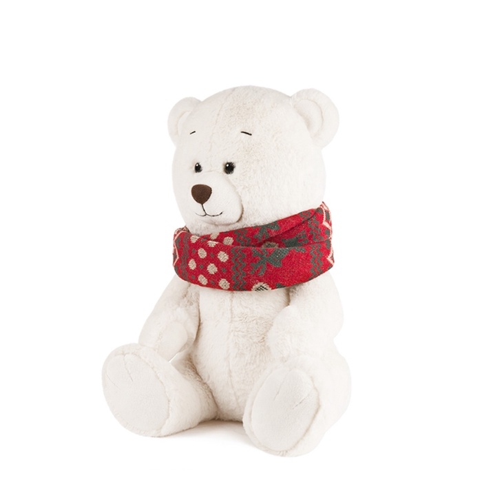 Мягкая игрушка  Мягкая игрушка "Мишка Норди с шарфом", 25 см MT-TS092002-25