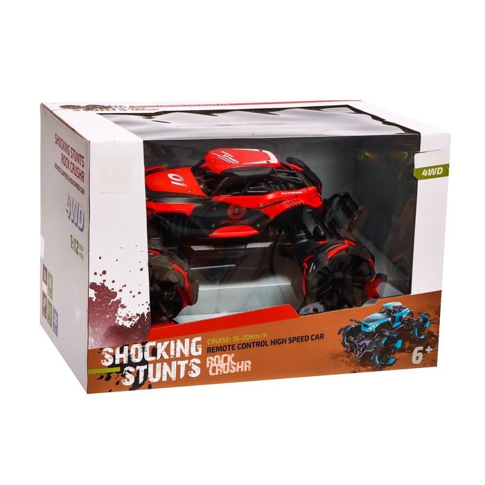 Джип радиоуправляемый Shocking, 1:12, 20 км/ч, 4WD полный привод, цвет красный Джип радиоуправляемый Shocking, 1:12, 20 км/ч, 4WD полный привод, цвет красный