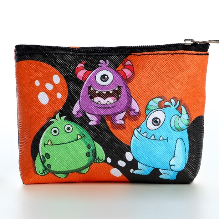 Кошелек детский "Добрые монстрики" МИКС, 11х0,5х8,5 см
