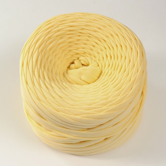 Трикотажная пряжа, ширина 7-9 мм, 100м/295 гр±10% (17 - экрю)