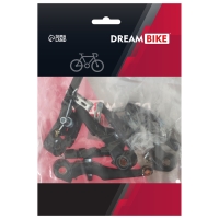 Тормоз Dream Bike, V-brake, алюминий, рамки 110 мм, колодки 60 мм, цвет серебристый