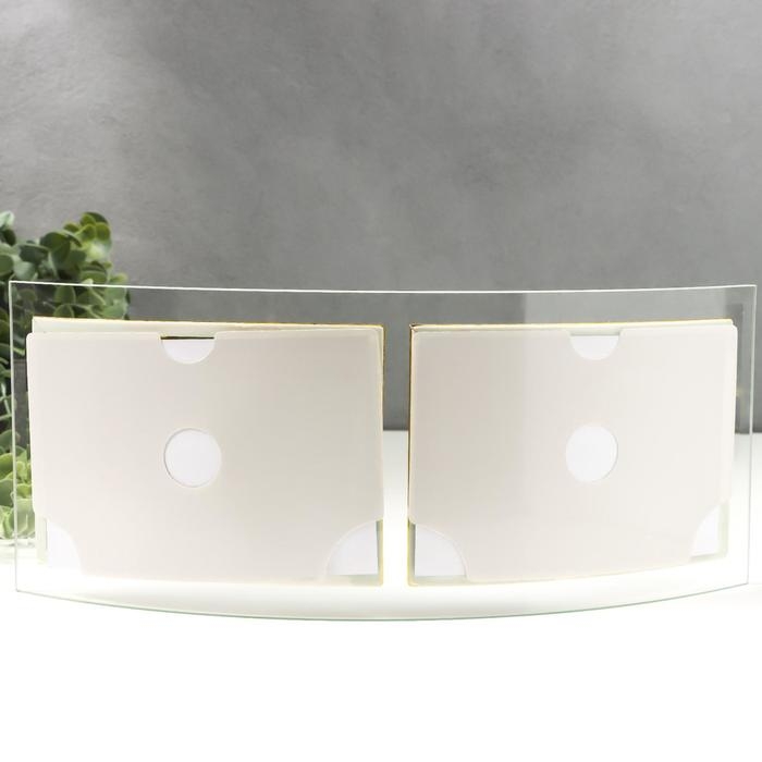 Фоторамка двойная стекло  Фоторамка двойная стекло "GT 214/-G" 10х15 см, горизонталь, золото