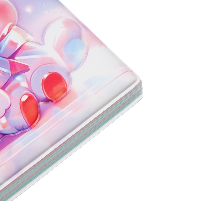 Записная книжка подарочная на гребне 80л,линия, цветной блок,обложка ПВХ 3D Зайка(17,6х13,5см) 105 Записная книжка подарочная на гребне 80л,линия, цветной блок,обложка ПВХ 3D Зайка(17,6х13,5см) 105