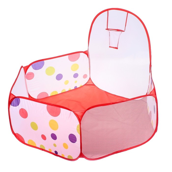 Палатка детская игровая - сухой бассейн для шариков  Палатка детская игровая - сухой бассейн для шариков "Шарики", высота стенки с кольцом: 82 см